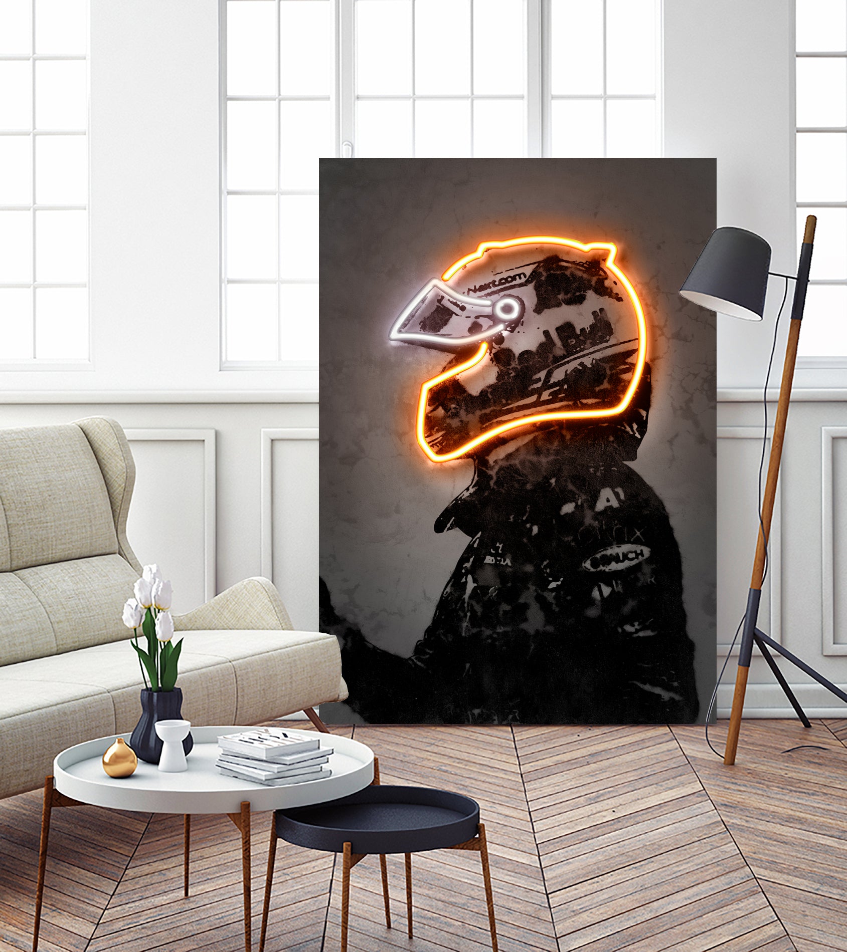 Verstappen by Octavian Mihai Mielu on GIANT ART - orange digital drawing