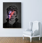 Bowie by Octavian Mihai Mielu on GIANT ART - red digital drawing