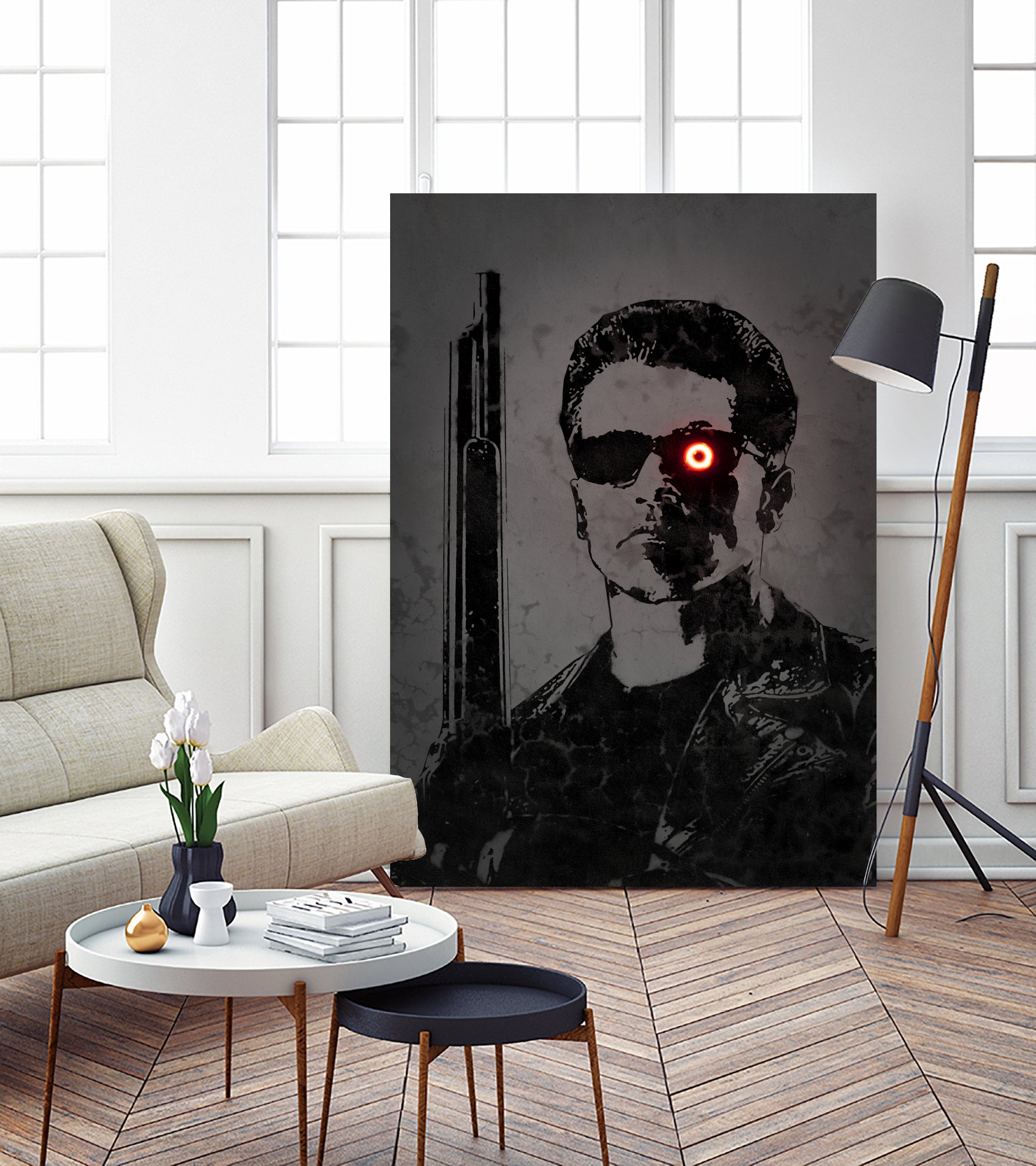 The Terminator by Octavian Mihai Mielu on GIANT ART - black digital drawing