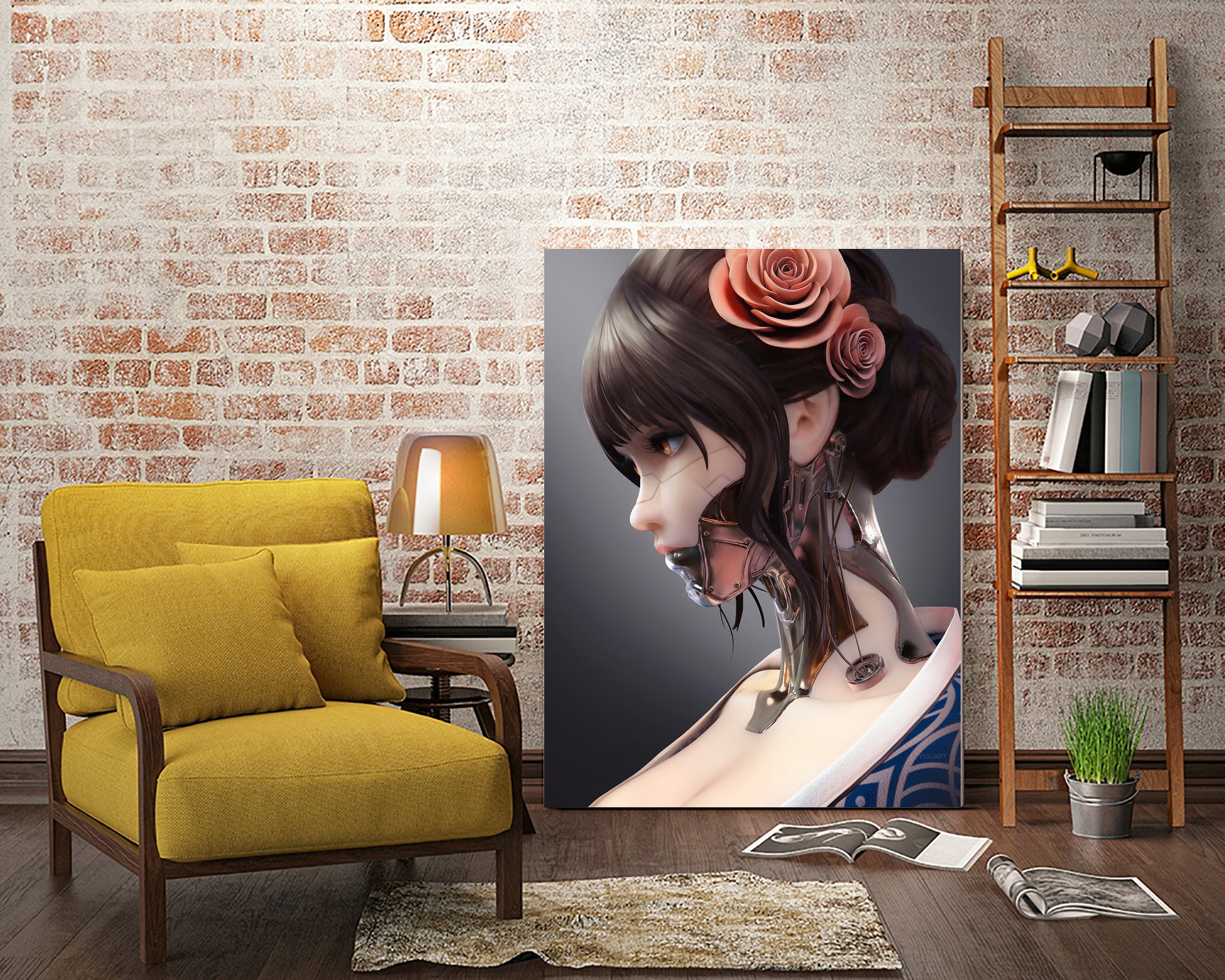 Mechanica by Yi Ou on GIANT ART - orange digital painting