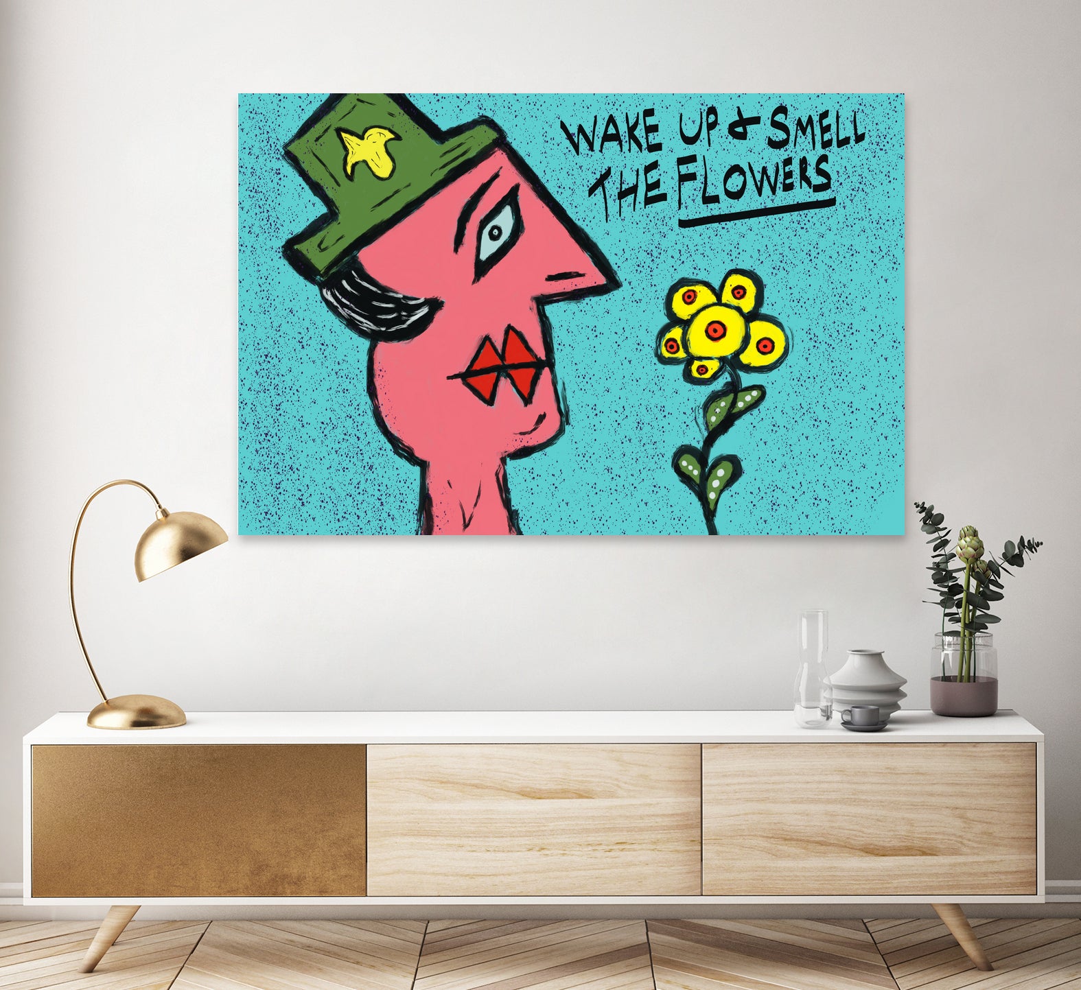 Wake up and smell the flowers by Yonko Kuchera on GIANT ART - yellow digital painting