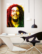 bob marley by Enrico Varrasso on GIANT ART - yellow digital painting