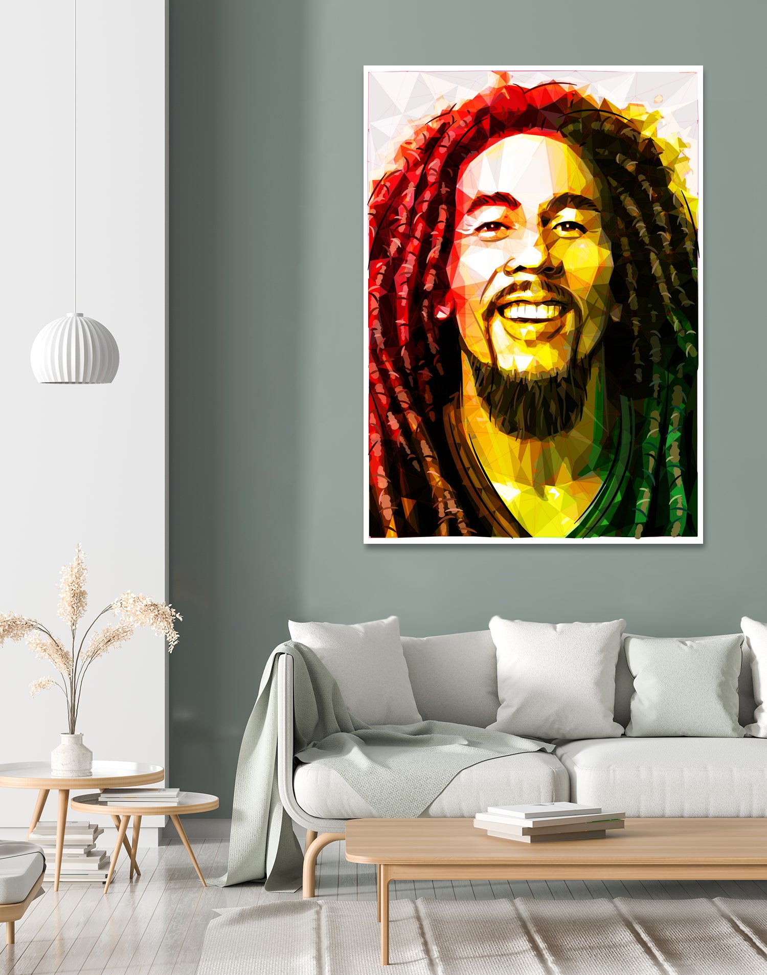 bob marley by Enrico Varrasso on GIANT ART - yellow digital painting