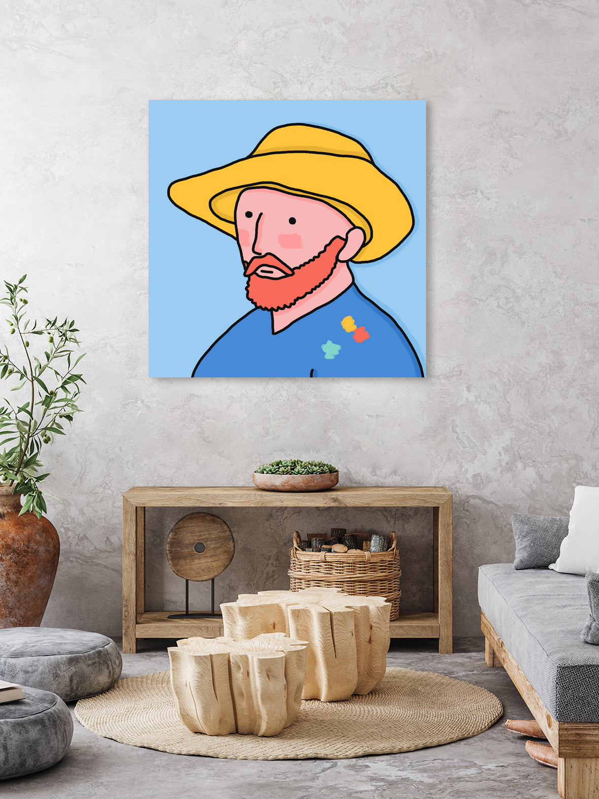 Vincent by Idil Keysan on GIANT ART - blue digital drawing