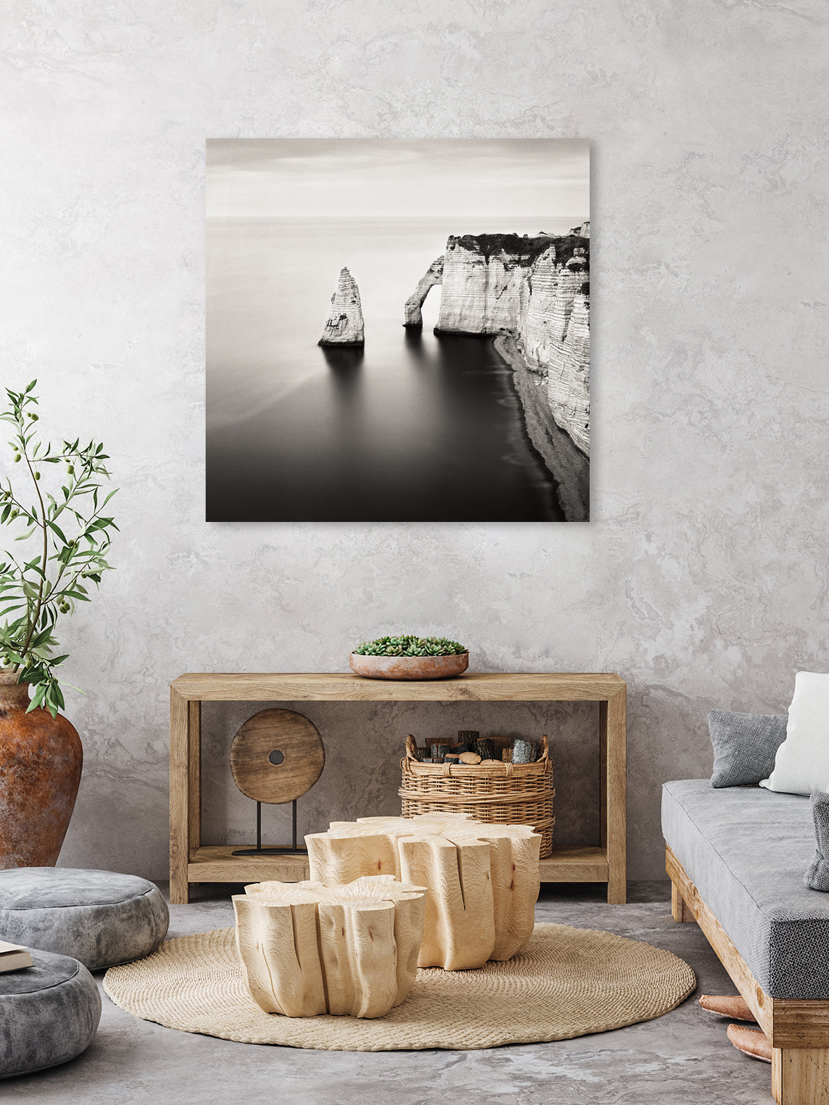 Falaise d'Aval Etretat Study I by Rafal Krol on GIANT ART - black photo illustration