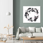 Black Orchid by Viktoria Sevastyanova on GIANT ART - white typography