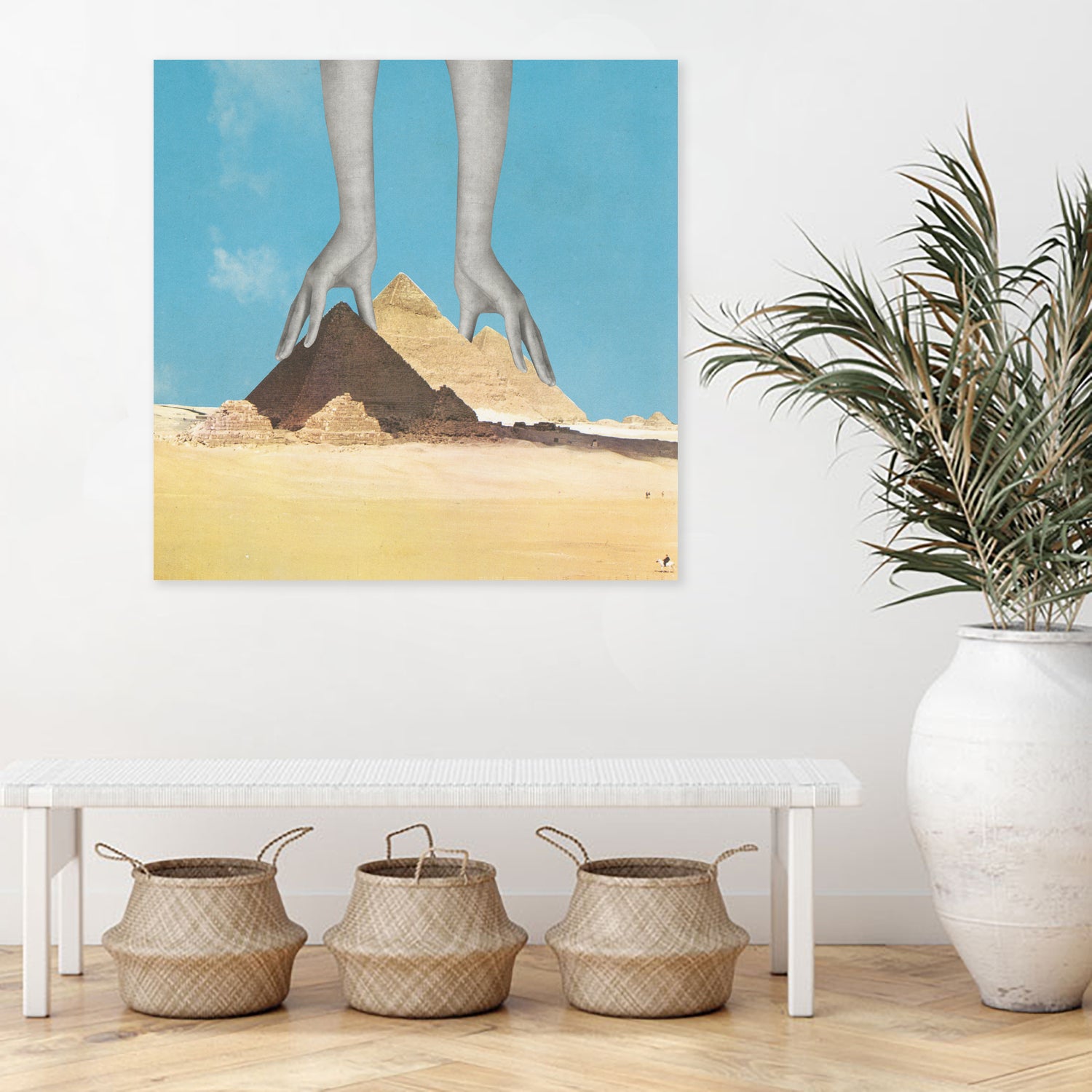 The Surprising Truth About How the Pyramids Were Built by Sammy Slabbinck on GIANT ART - yellow photo illustration