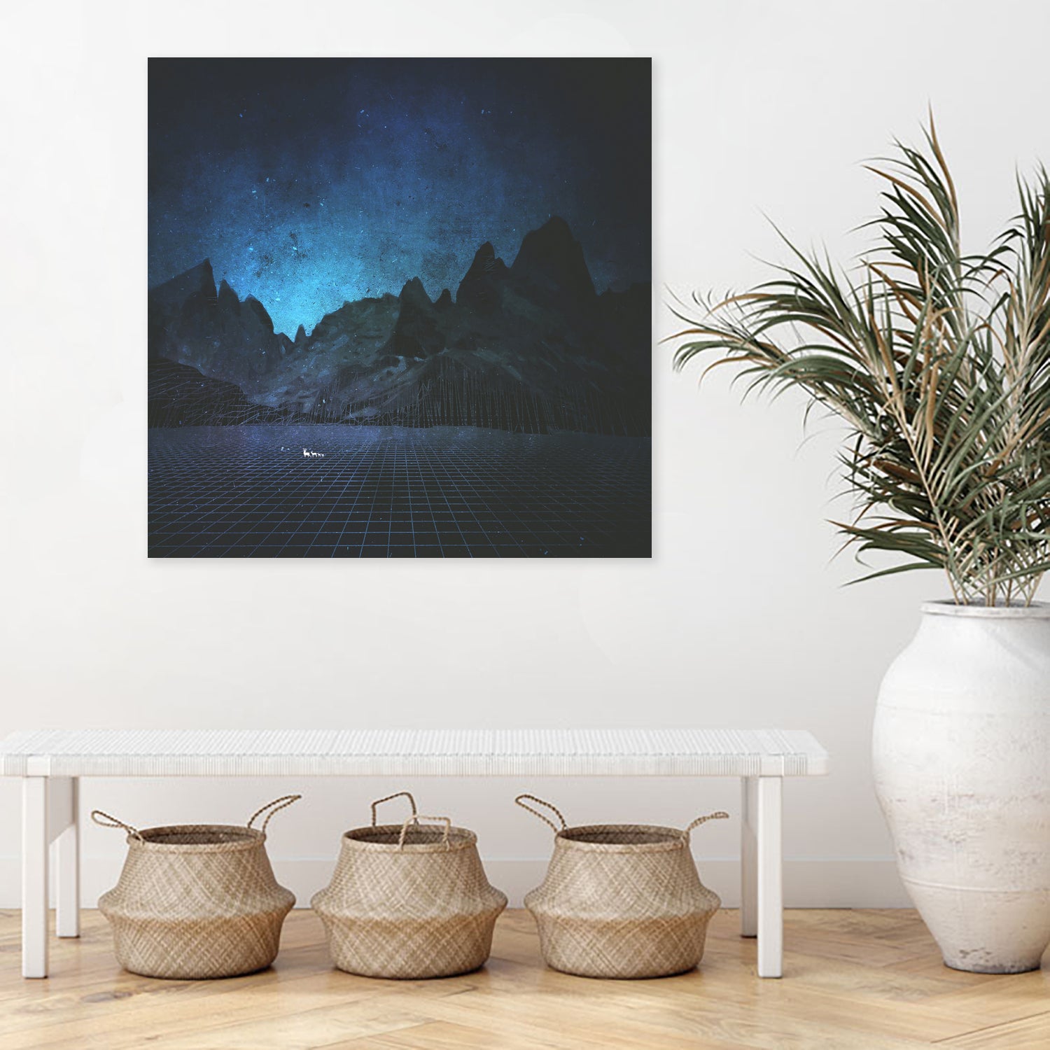 When The Night Has Come, And The Land Is Dark by Jamison Gish on GIANT ART - blue digital painting