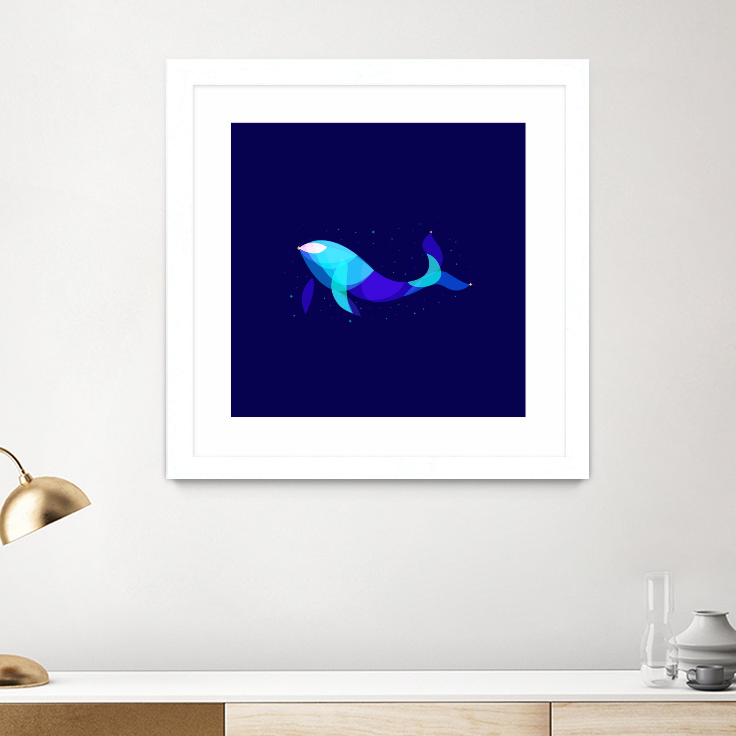 Space Whale by Ilya Shapko on GIANT ART - blue character design