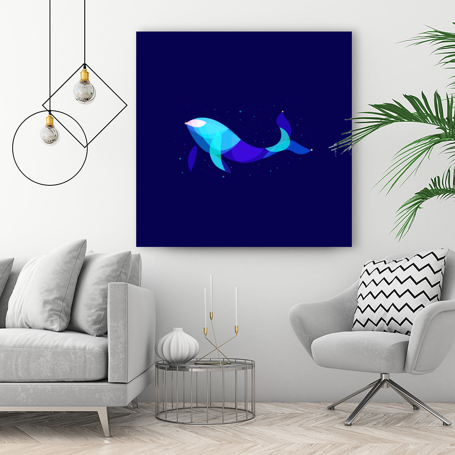 Space Whale by Ilya Shapko on GIANT ART - blue character design
