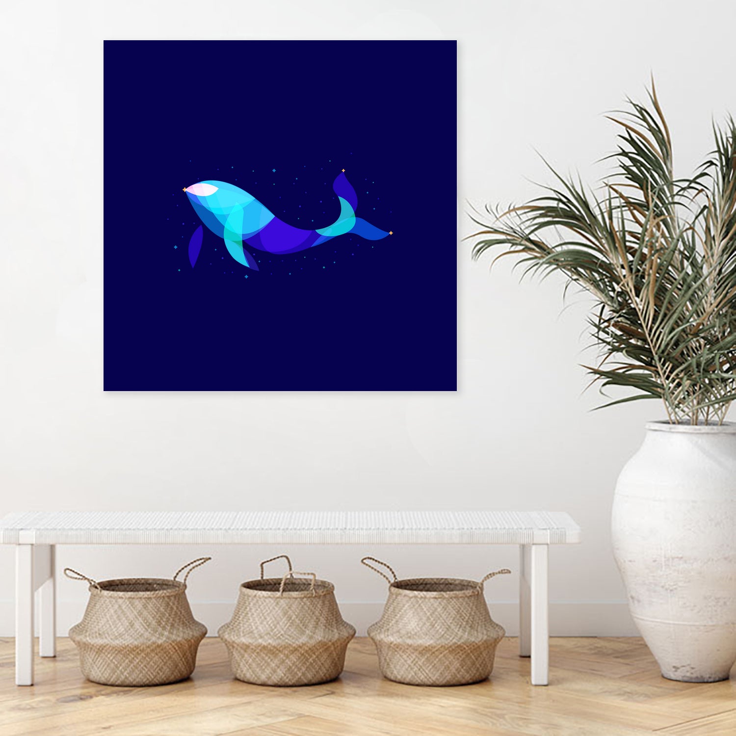 Space Whale by Ilya Shapko on GIANT ART - blue character design