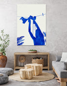 Blue Nude Vacay Matisse by Uma Gokhale on GIANT ART - blue digital painting