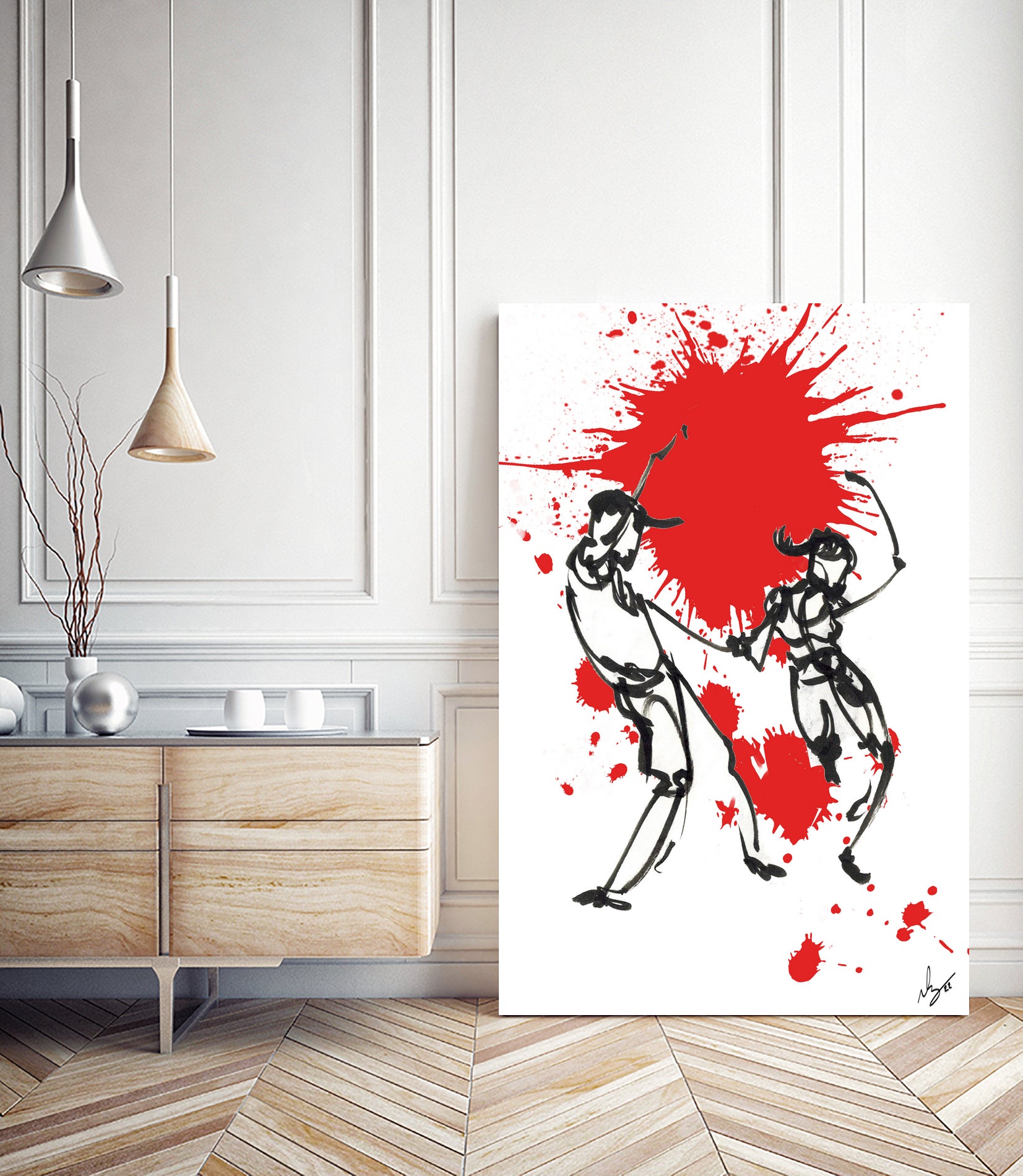 DancInk Folks 5 by Nicolas Lachance-Brais on GIANT ART - white digital drawing