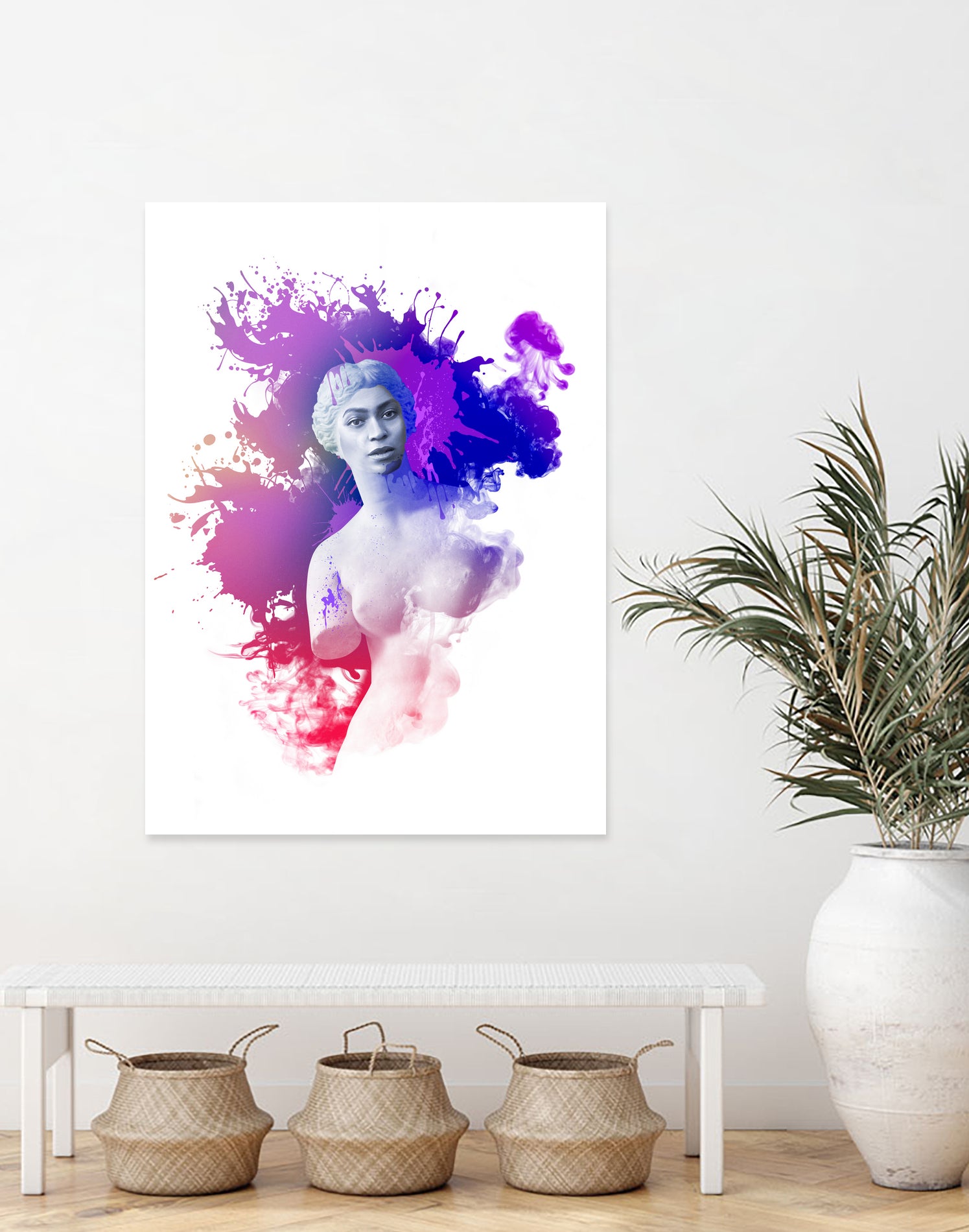 Beyoncé Venus by Pepe Psyche on GIANT ART - fuchsia digital painting
