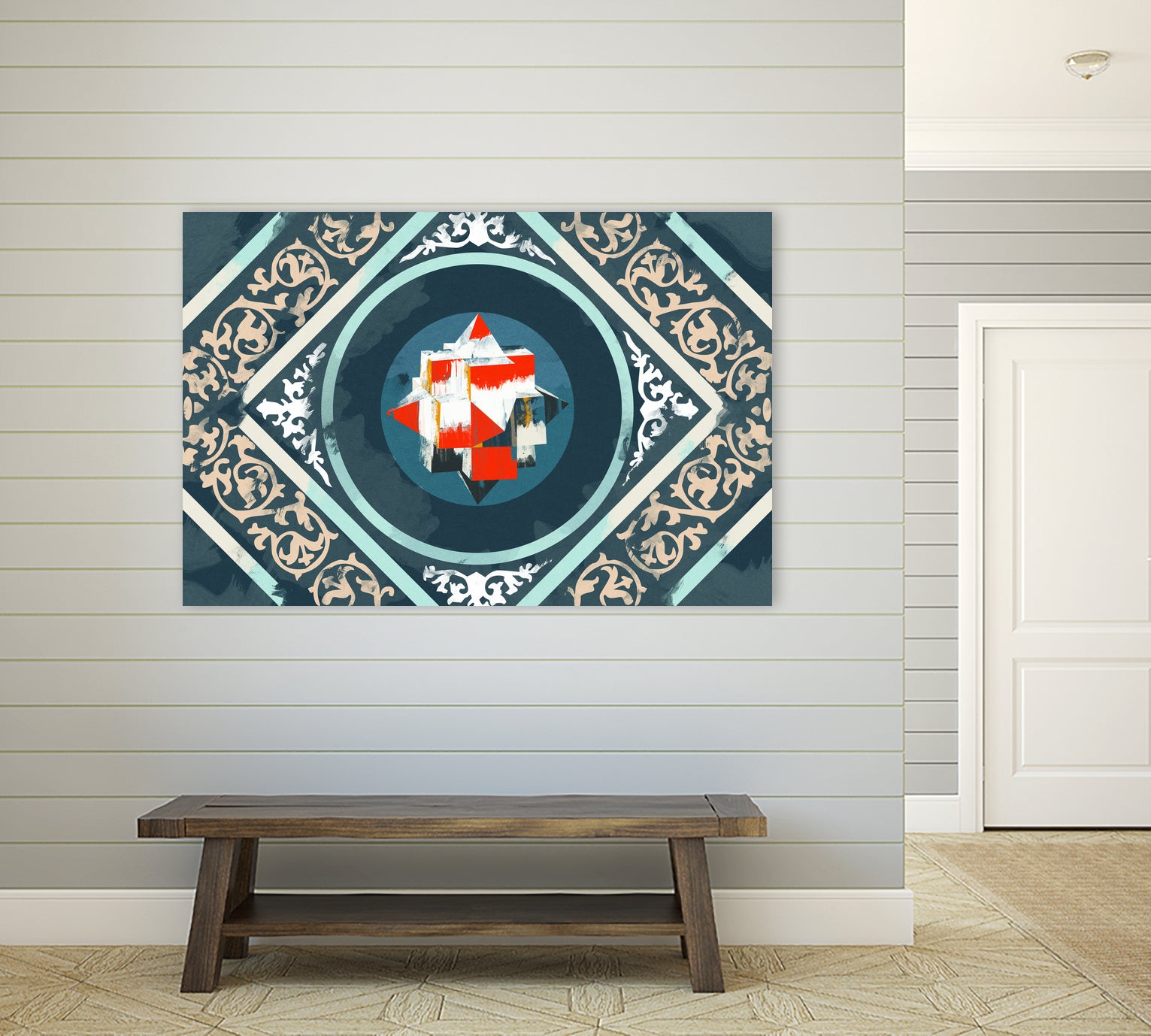 Patterns III by Raffael Pindell on GIANT ART - blue digital painting