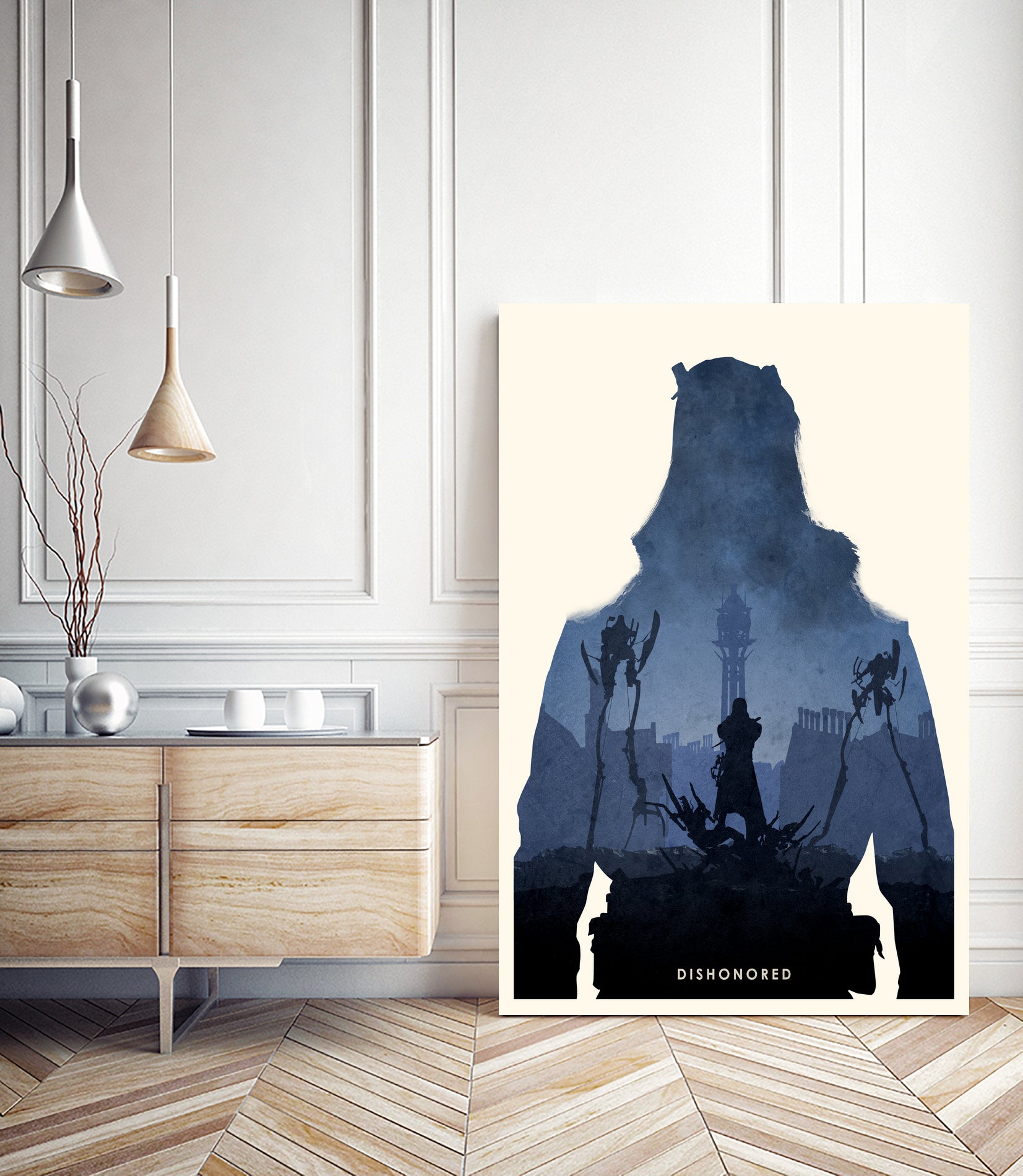 Dishonored by Ryan Ripley on GIANT ART - blue digital drawing