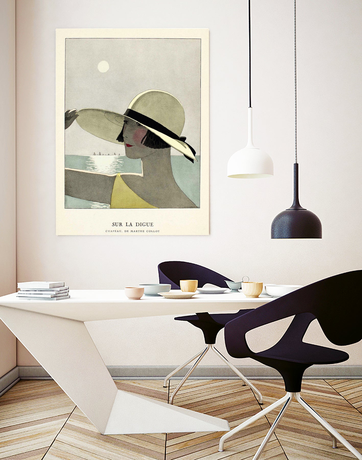 Sur la digue - Marty by Denver Dhlamini on GIANT ART - white digital painting