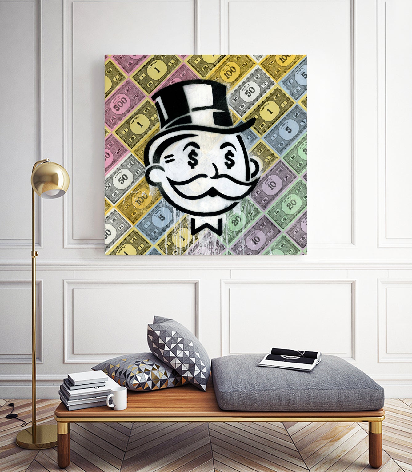 Another Day - Another Dollar by Andrew Turner on GIANT ART - black mixed media