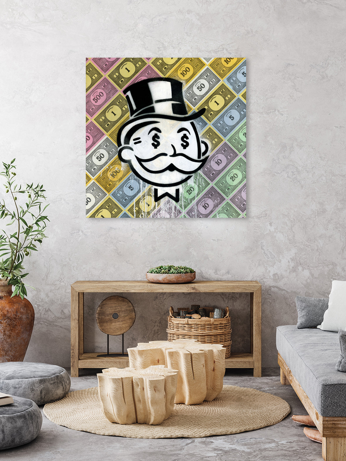 Another Day - Another Dollar by Andrew Turner on GIANT ART - black mixed media