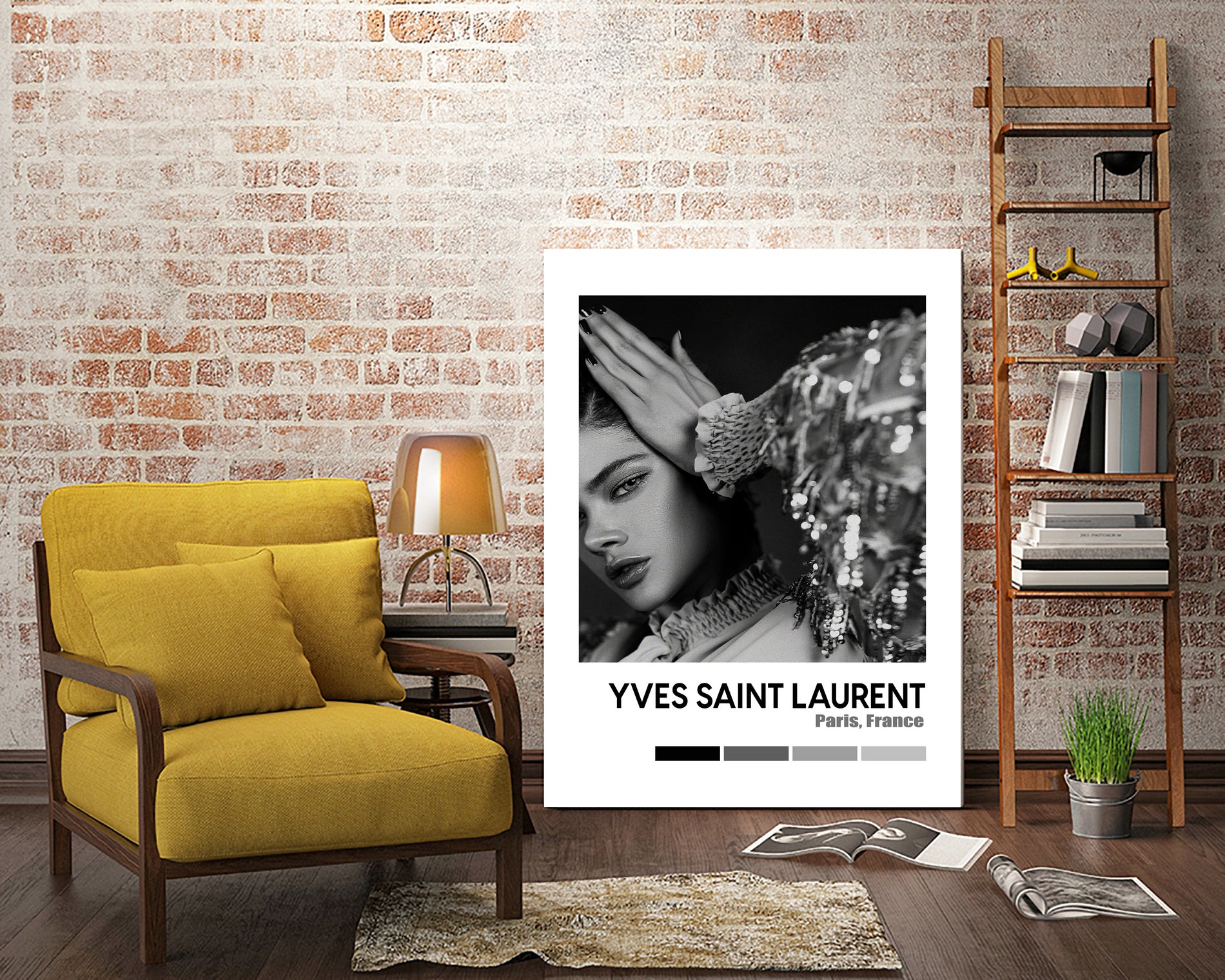 Luxury Super Model Hypebeast Luxury Fashion Poster by XingChen Lu on GIANT ART - gray typography