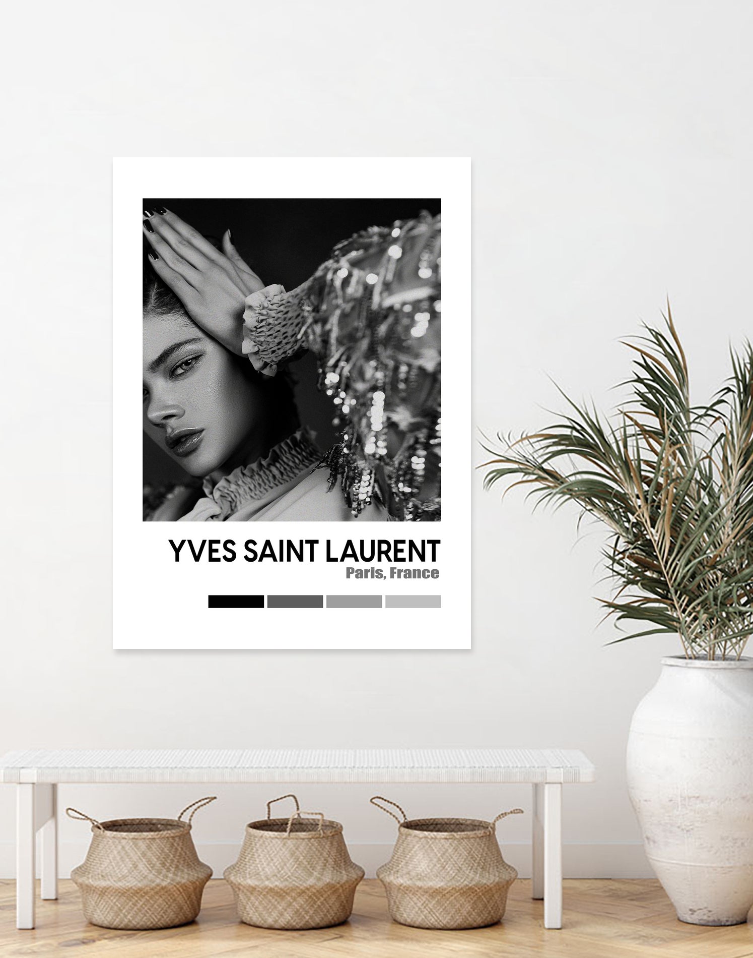 Luxury Super Model Hypebeast Luxury Fashion Poster by XingChen Lu on GIANT ART - gray typography