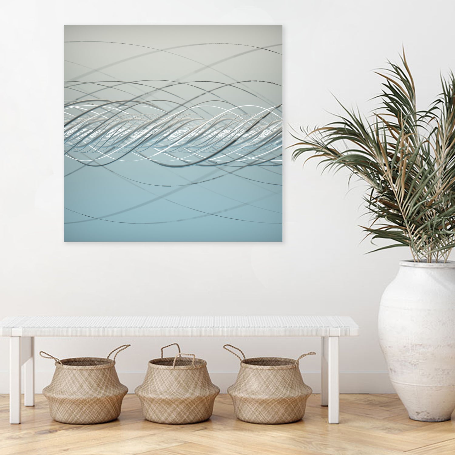 Spyral by Vladimir Shelest on GIANT ART - blue 3d art