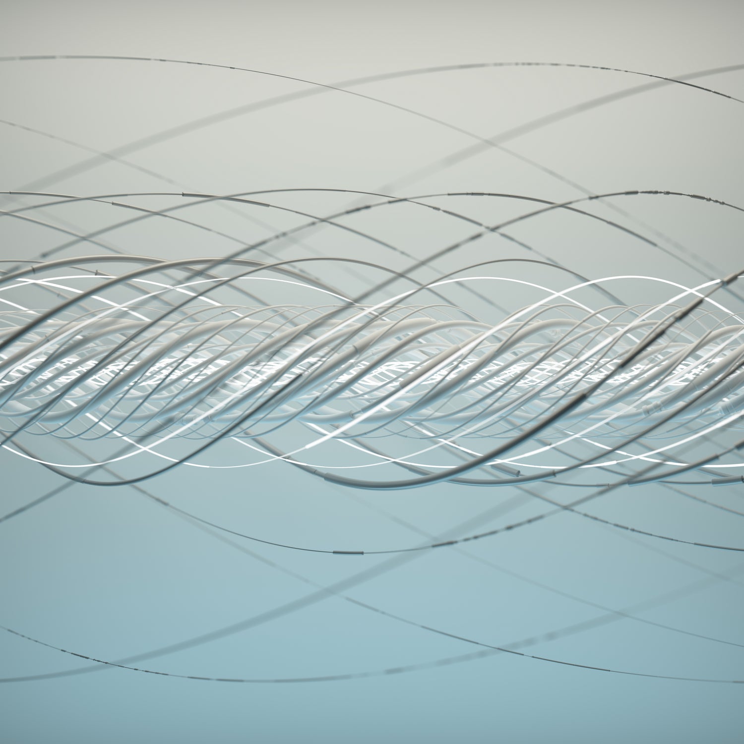 Spyral by Vladimir Shelest on GIANT ART - blue 3d art