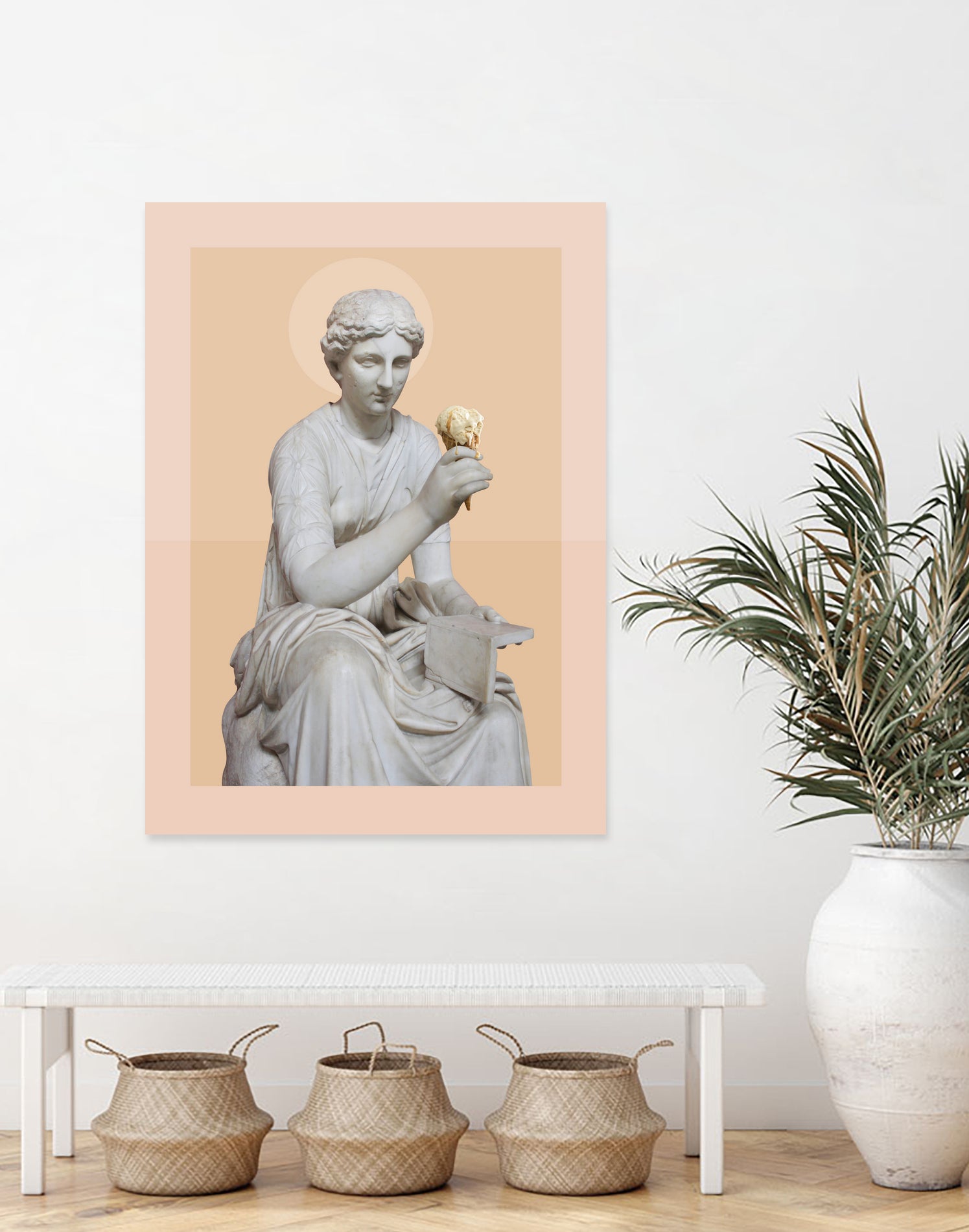 Ice Cream Cone by José Luis Guerrero on GIANT ART - orange photo manipulation