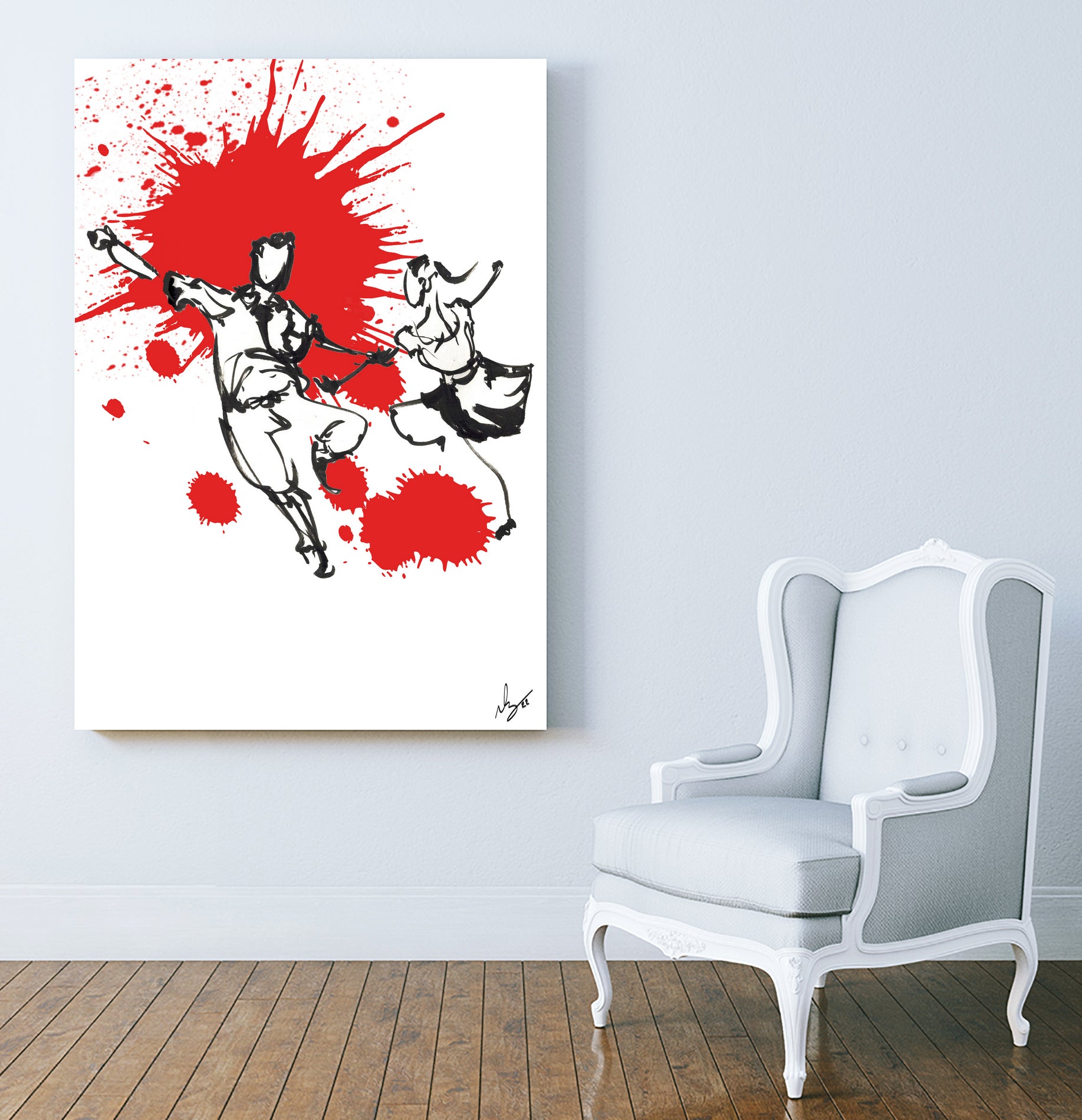 DancInk Folks- 22 by Nicolas Lachance-Brais on GIANT ART - white digital drawing