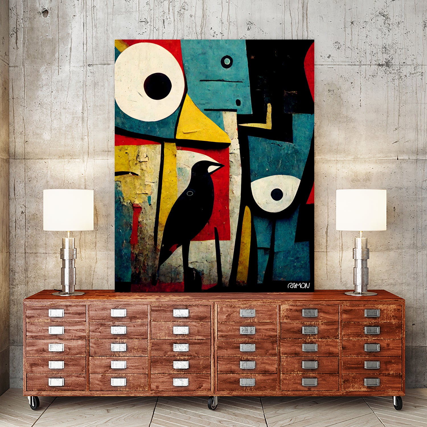 Birds Eye by Ramon Souza on GIANT ART - white digital painting