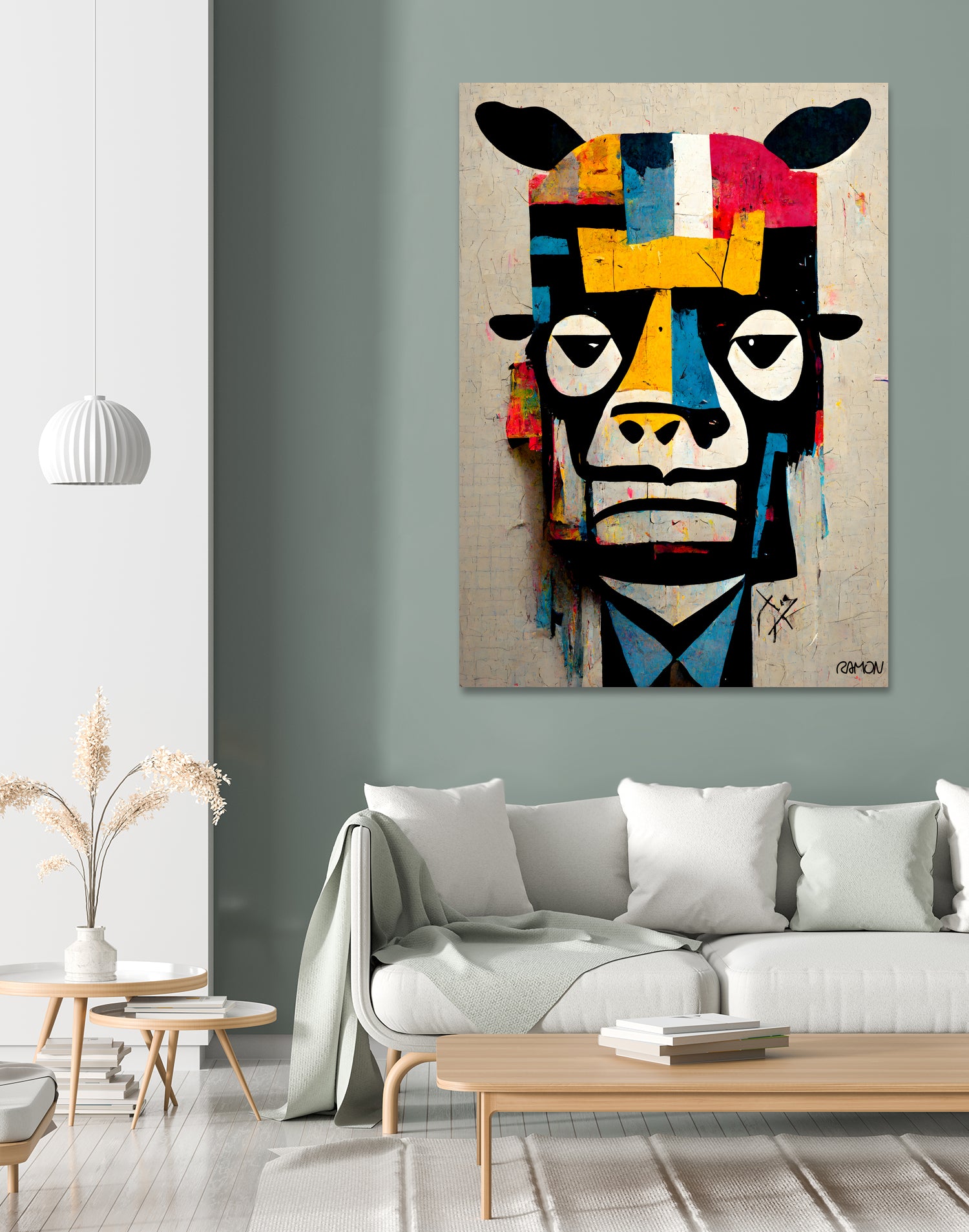 Cowman by Ramon Souza on GIANT ART - white digital painting