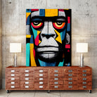 African Gorilla by Ramon Souza on GIANT ART - black digital painting