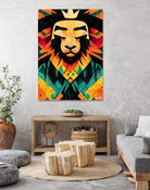 Lion King by Ramon Souza on GIANT ART - yellow digital painting