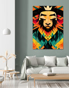 Lion King by Ramon Souza on GIANT ART - yellow digital painting