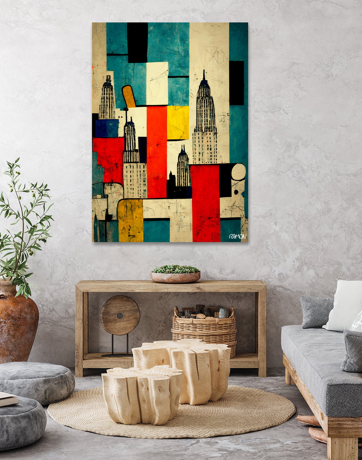 Great Apple City by Ramon Souza on GIANT ART - white digital painting