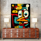 Alfred The Duck by Ramon Souza on GIANT ART - black digital painting