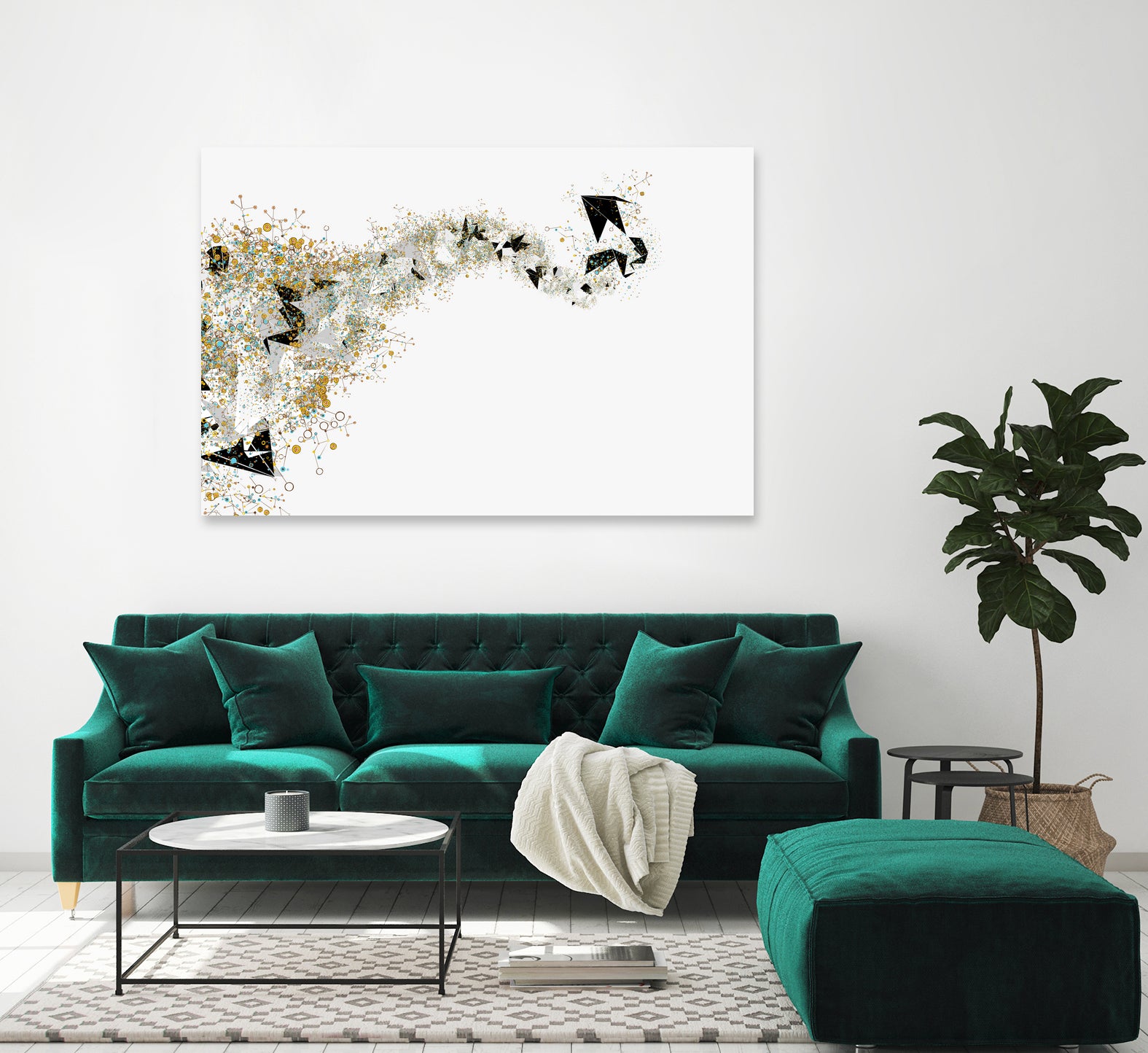 Origami Stream by Scott Oppenheim on GIANT ART - white digital painting