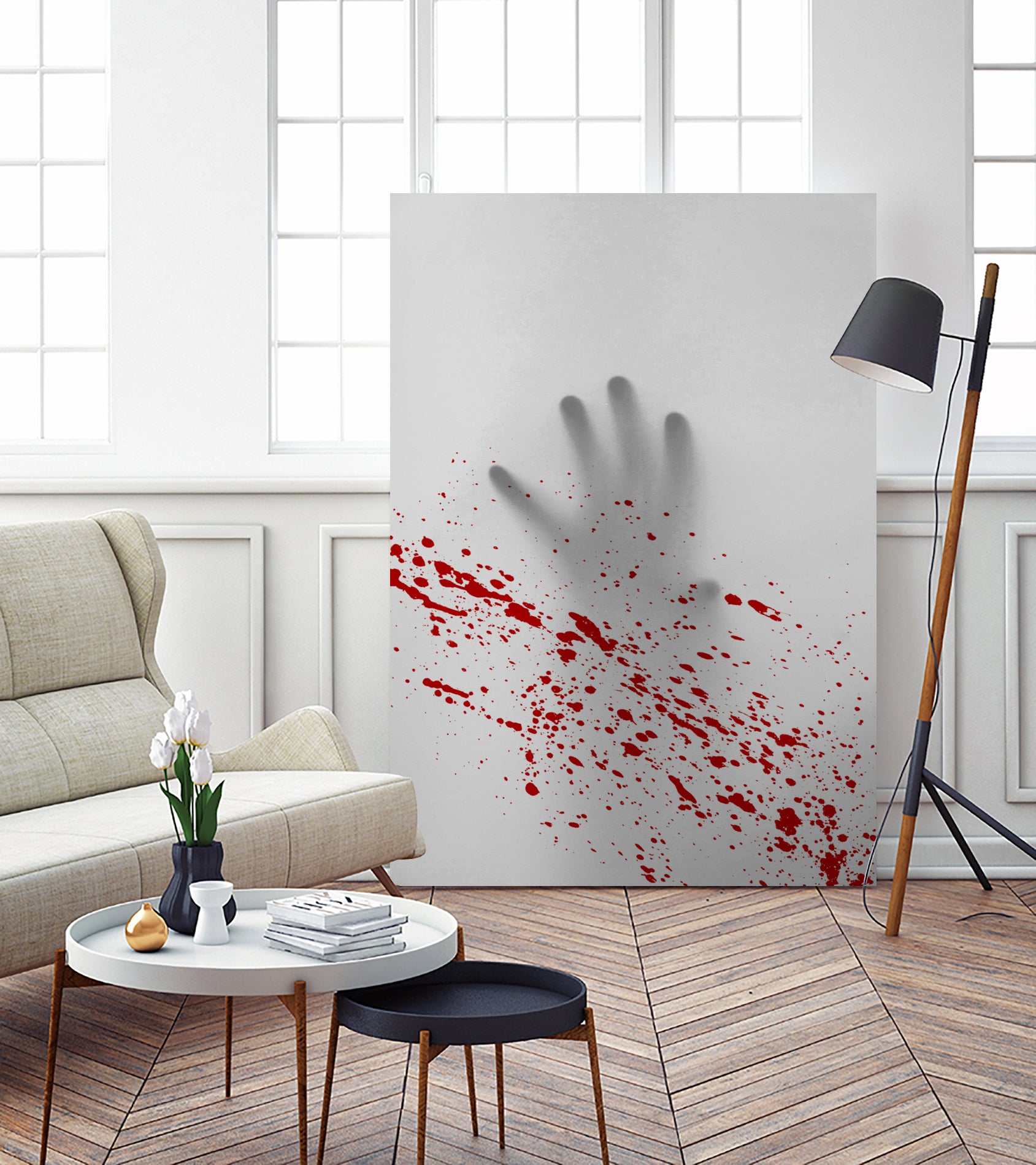 Hand and Blood by Luca Cremasco on GIANT ART - gray photo manipulation
