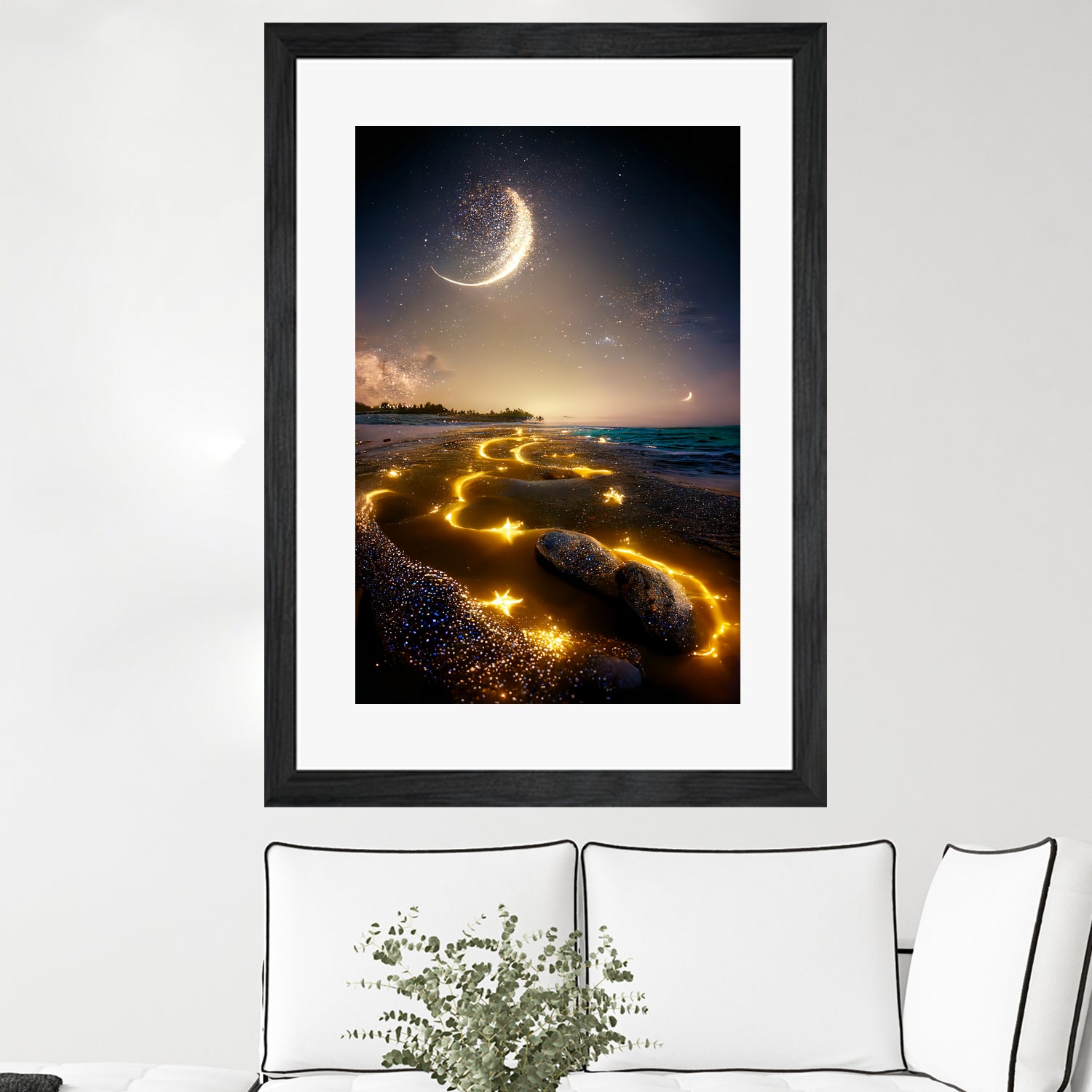 stars in the sea by Haris Kavalla on GIANT ART - yellow digital painting