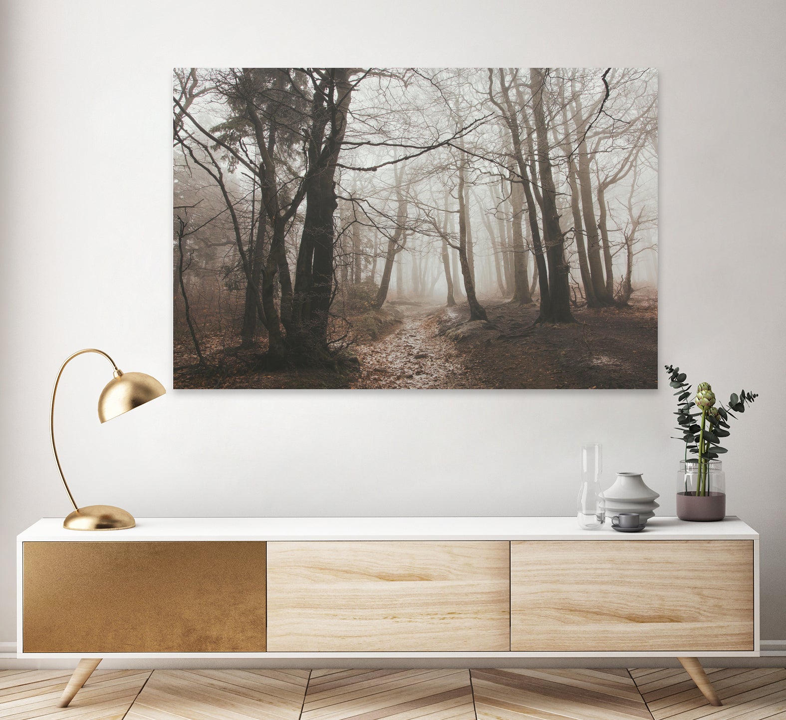 Spooky Forest by Dominika Aniola on GIANT ART - brown photo illustration