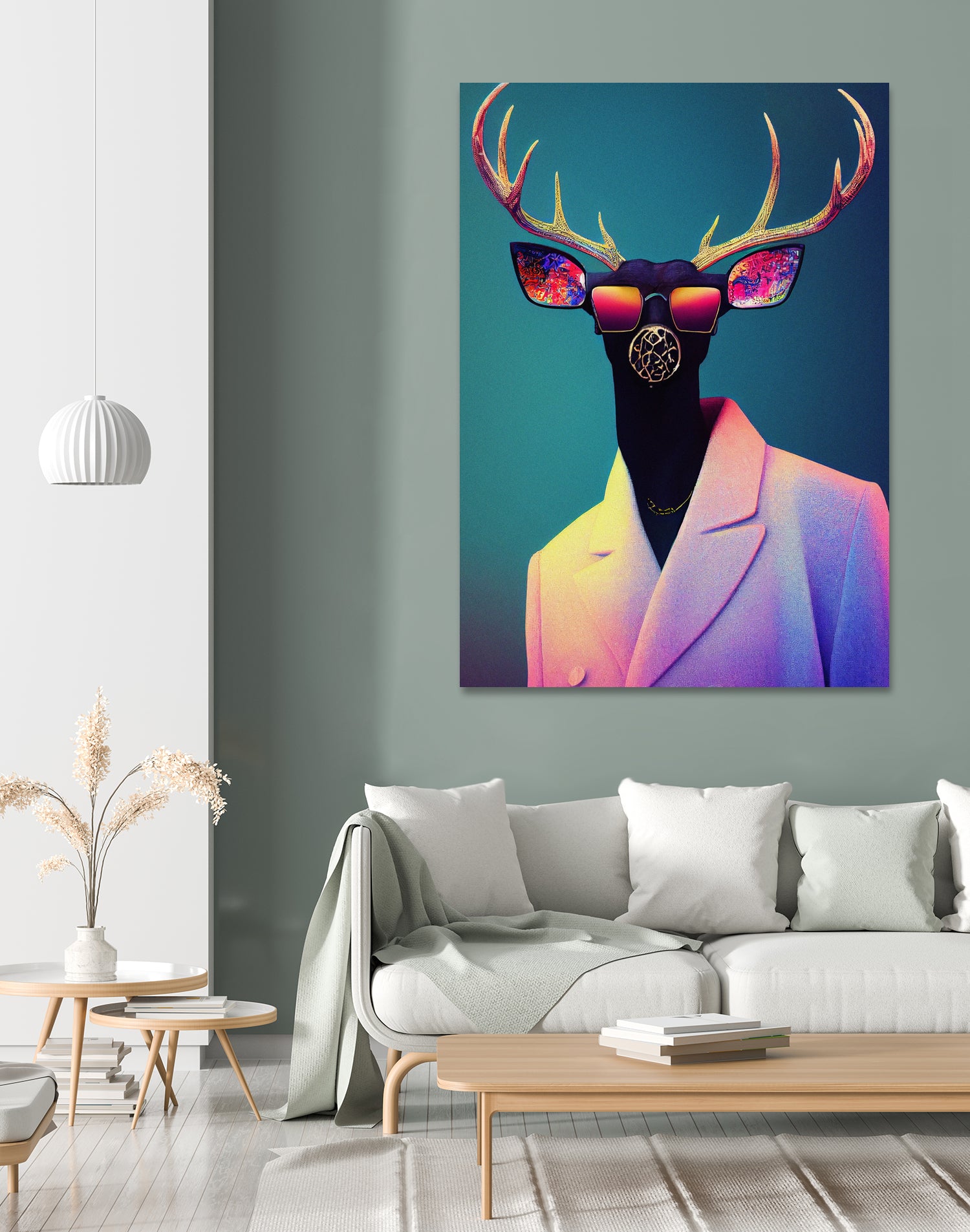 retro deer by M Maisur Amin on GIANT ART - black digital painting
