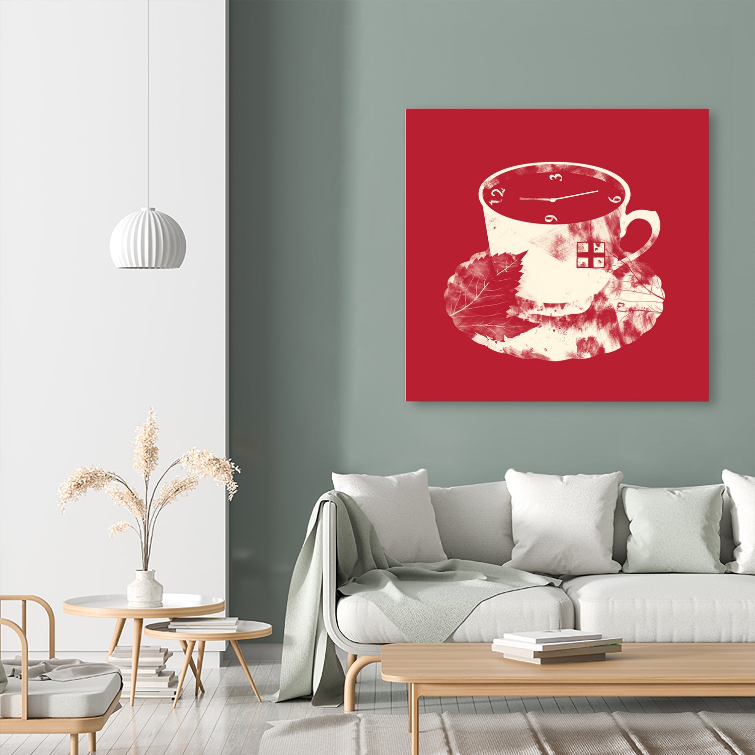 Tea Time by Tobias Fonseca on GIANT ART - red digital drawing