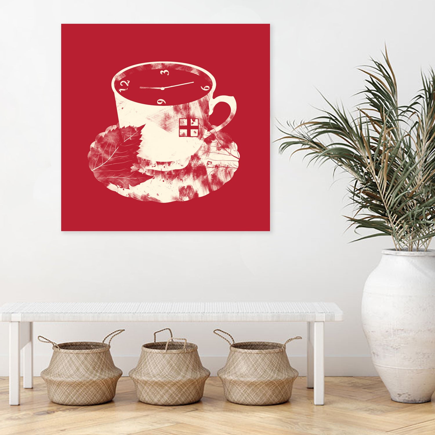 Tea Time by Tobias Fonseca on GIANT ART - red digital drawing