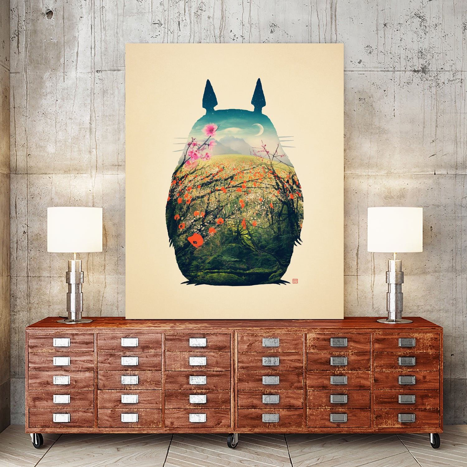 Tonari No Totoro by Victor Vercesi on GIANT ART - digital painting