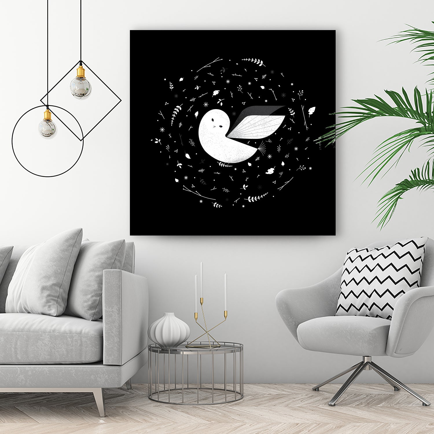 White Owl by Medina Krluch on GIANT ART - white vector illustration