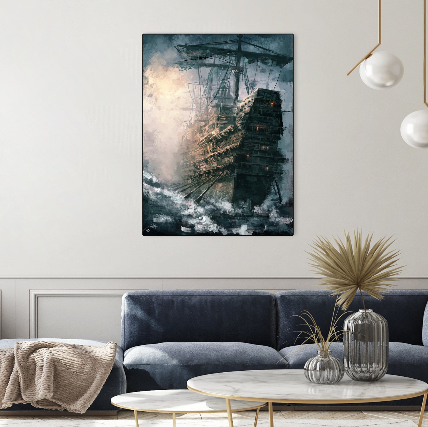 Day Break by Ling Wang on GIANT ART - blue digital painting