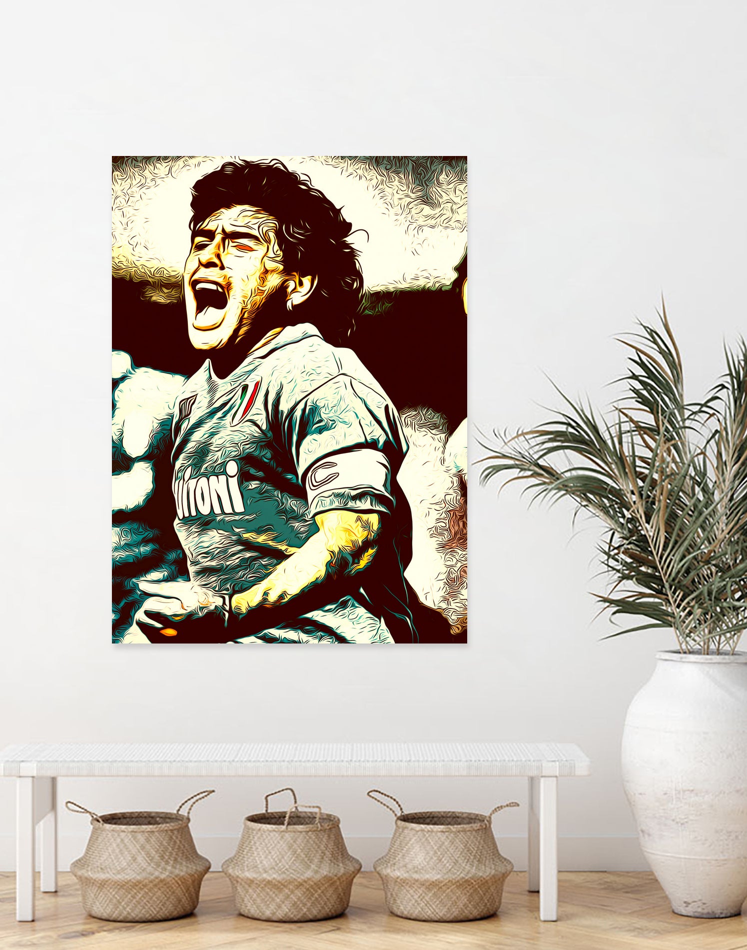 MARADONA SOCCER SPORT by MAX HARD on GIANT ART - orange vector illustration