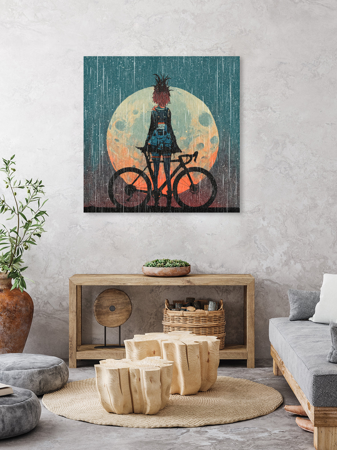 MTB Downhill and Wild Riders by Ilya Danilov on GIANT ART - gray digital painting