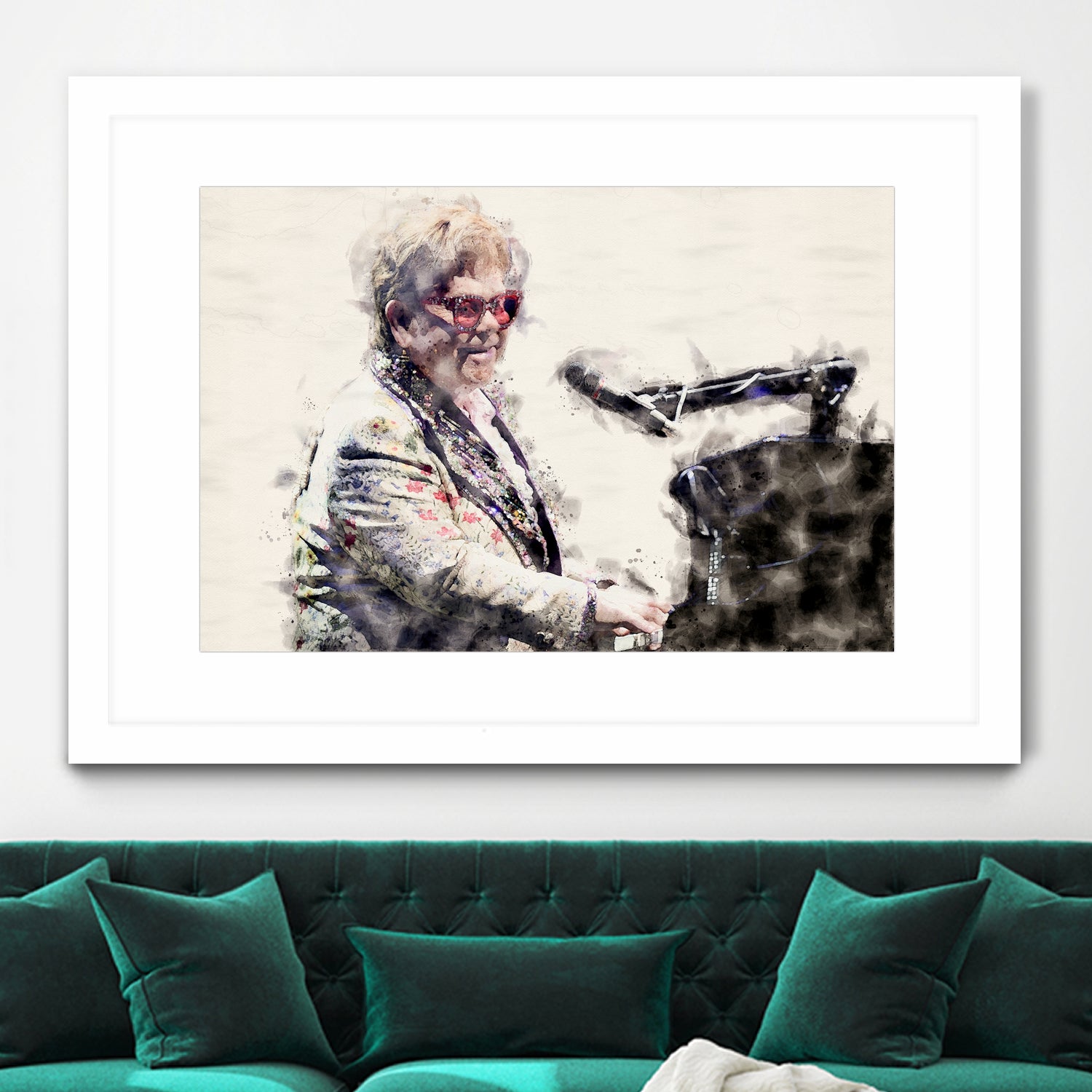 Elton john by miguel angel romero franco on GIANT ART - gray photo manipulation