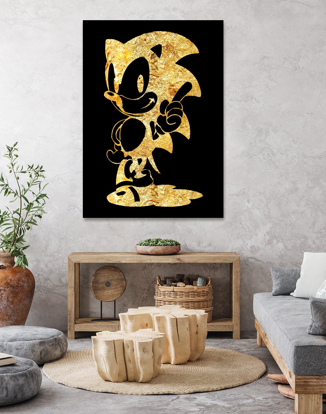 golden sonic by erjas saga on GIANT ART - black digital painting